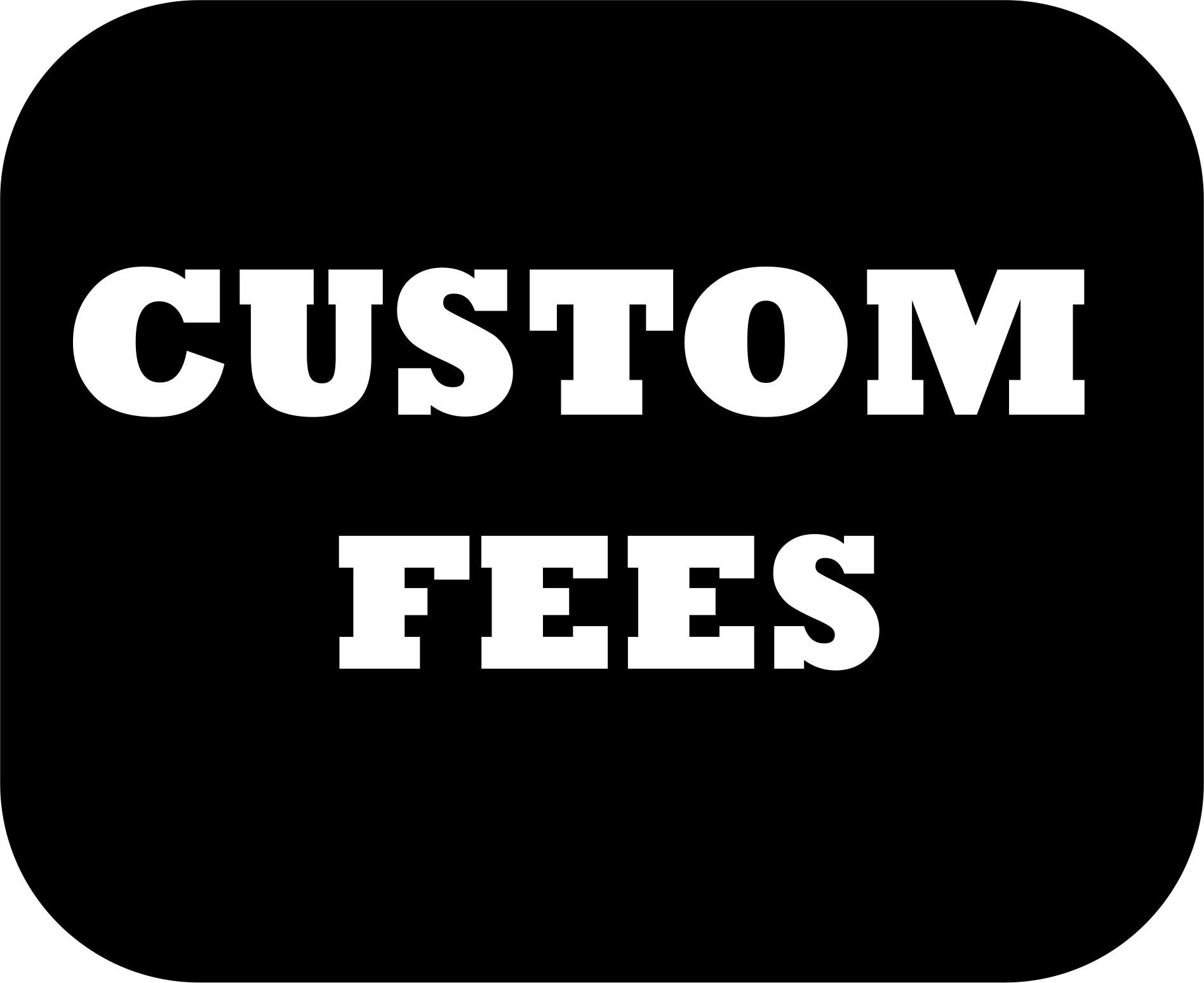 Custom Fees Etsy