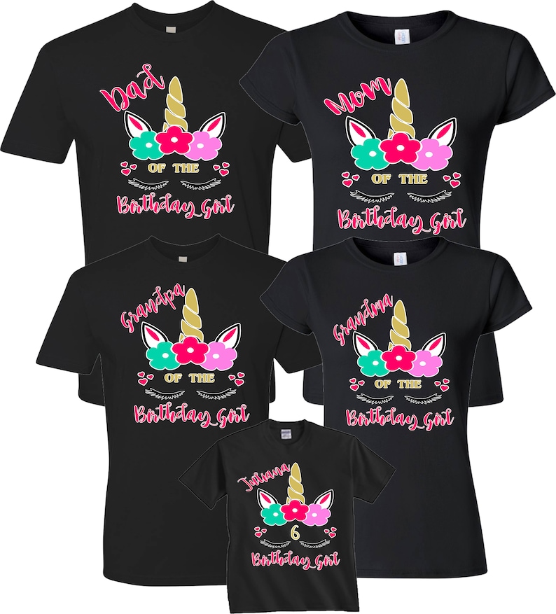 mom and dad unicorn shirts