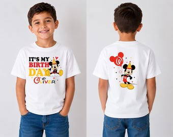 Personalized It's My Birthday Mickey mouse Birthday Boy Girl Custom Family birthday theme Shirts