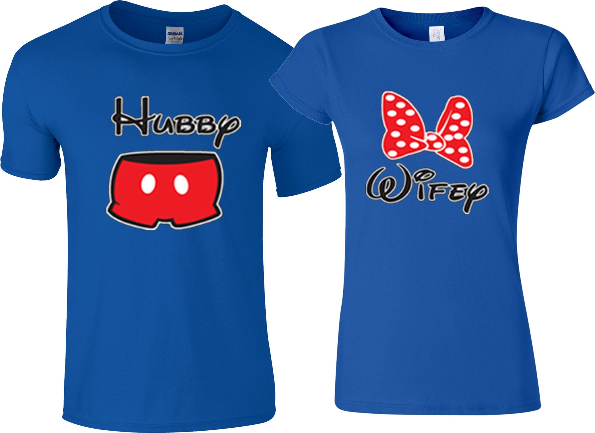 Discover Hubby Wifey Mickey and Minnie Custom Shirts