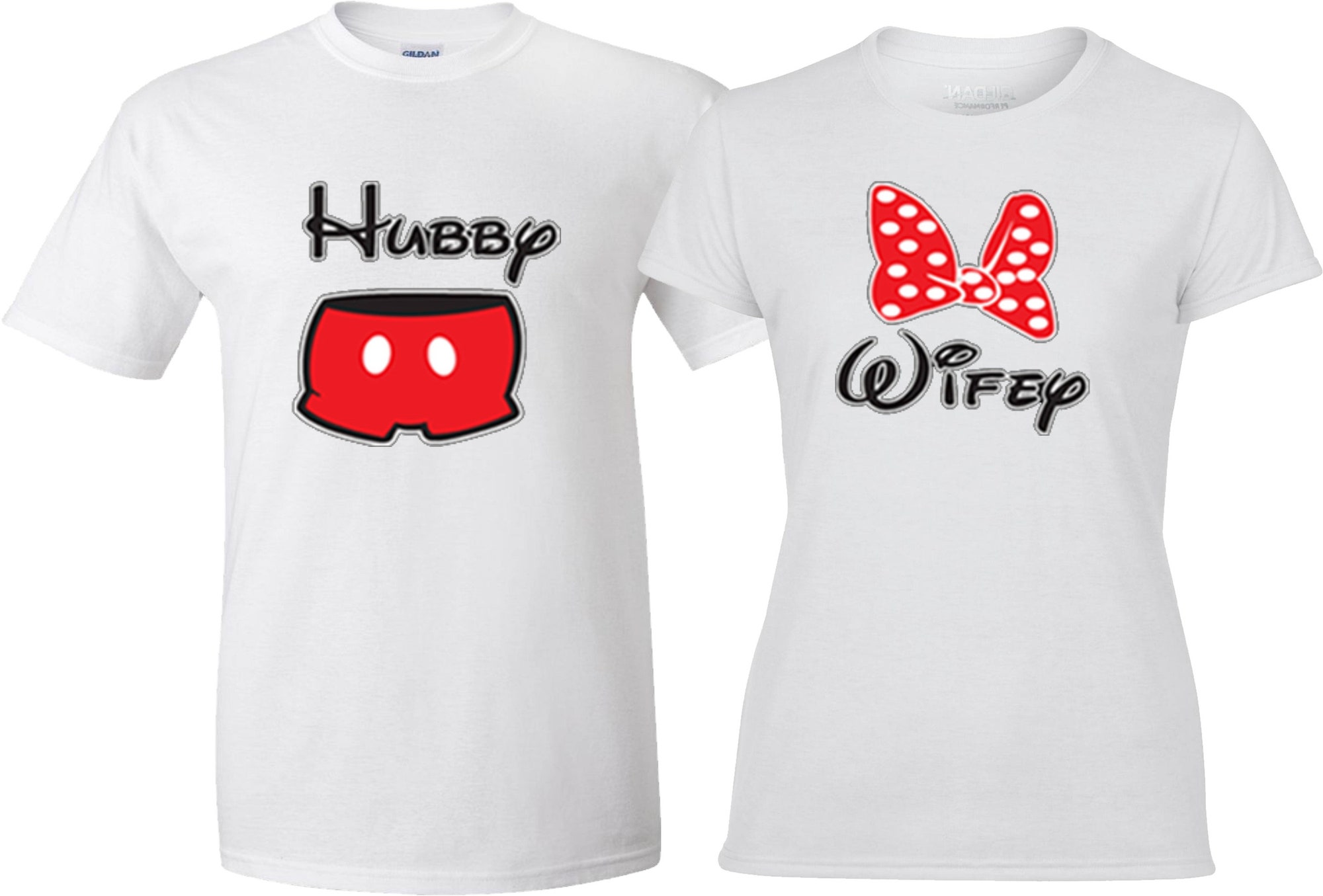 Discover Hubby Wifey Mickey and Minnie Custom Shirts