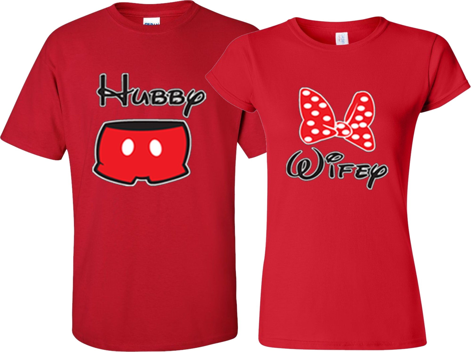 Discover Hubby Wifey Mickey and Minnie Custom Shirts