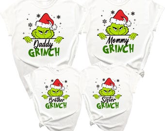 Christmas mean guy Family matching Pj shirts Adult kids custom your title/name Shirt