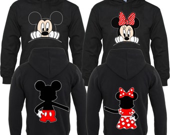 Heart Sweater Valentine Hoodie Mickey and Minnie Mouse Love White Pullover Hoodie Mickey Mouse Arrow Minnie Mouse Disney Castle