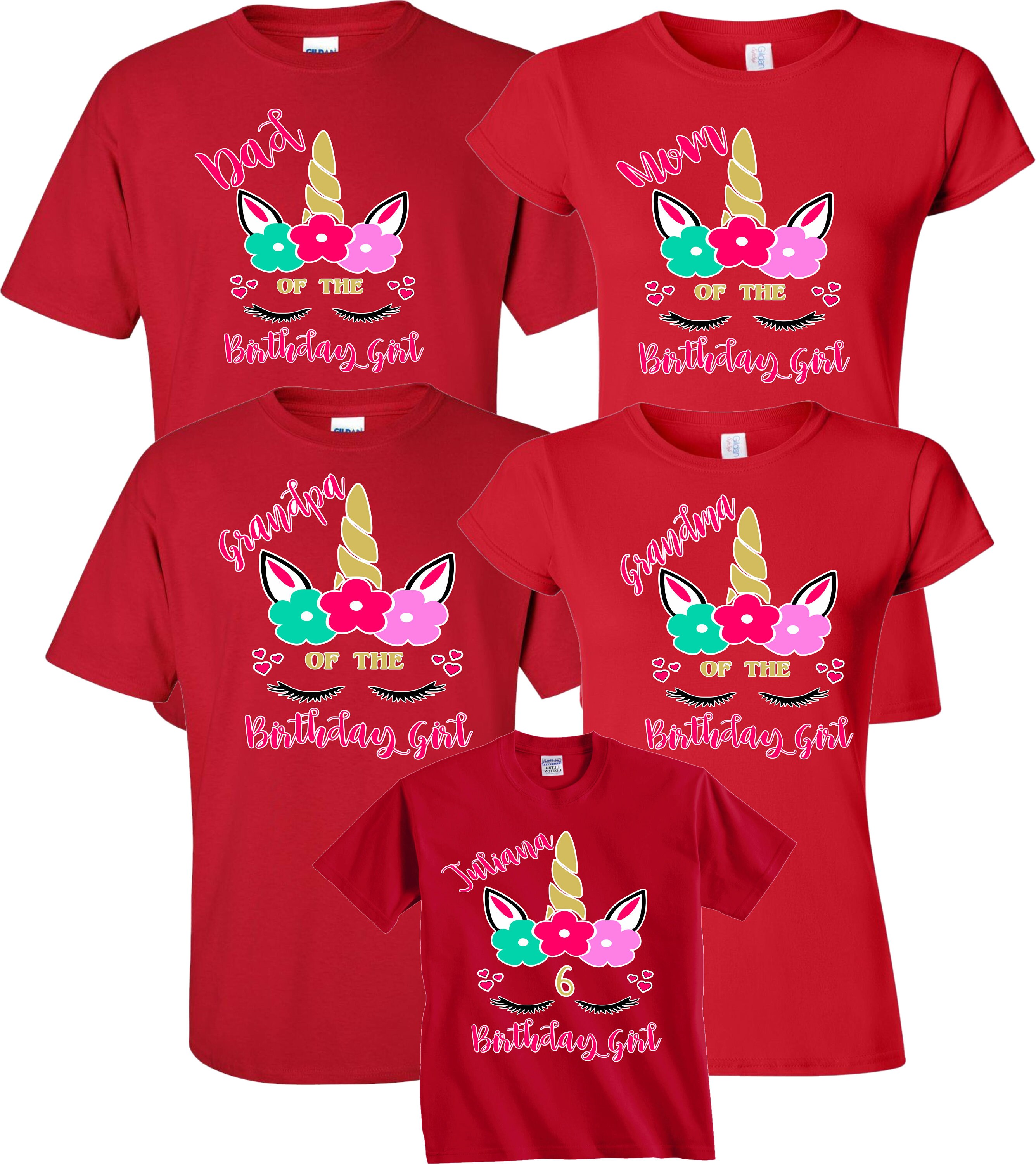 mom and dad unicorn shirts