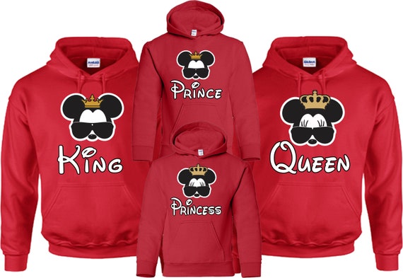 Details about King Queen Prince Princess Mickey Minnie Family Cute matching Hoodie Pullover Details about King Queen Prince Princess Mickey Minnie Family Cute matching Hoodie Pullover