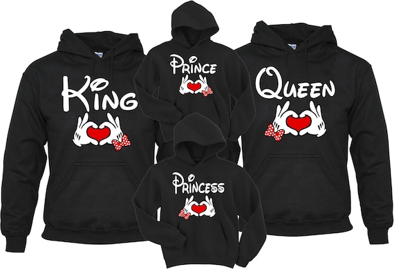 Details about King Queen Prince Princess Mickey Minnie Family Cute matching Hoodie Pullover Details about King Queen Prince Princess Mickey Minnie Family Cute matching Hoodie Pullover