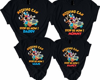 Nothing can stop us now Family disney vacation Mickey friends Custom family friends Vacation matching tshirts