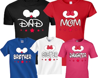 Disney Family Vacation Shirts: Custom Mickey & Minnie Matching Tees