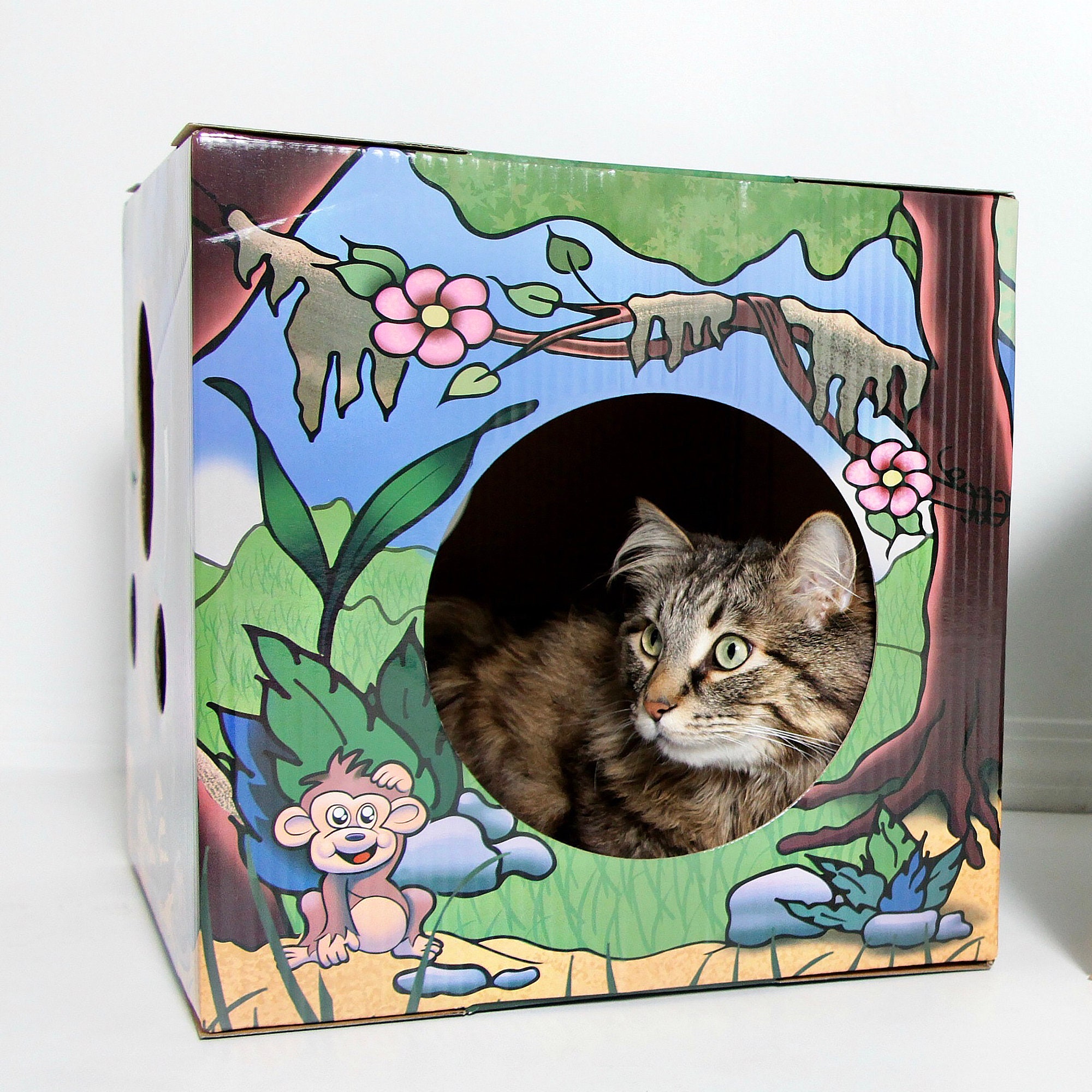 Kitty Cardboard Designer Boxes condos/playhouses for Cats - Etsy