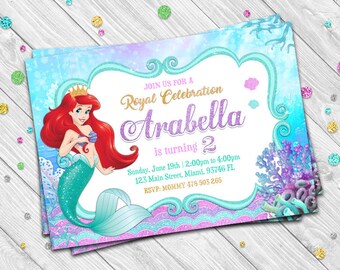 The Little Mermaid Invitations Ideas 6