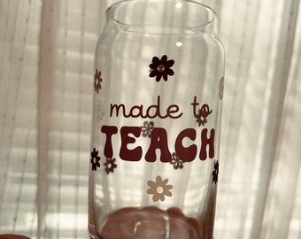 Made to Teach Drinking Glass