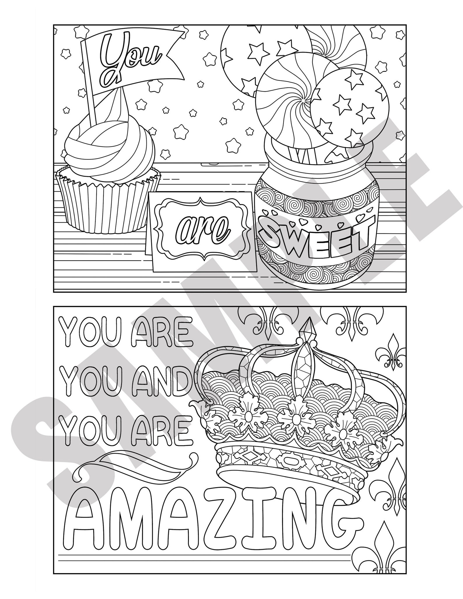 Set of 4 Coloring Kindness Postcards Random Acts of Kindness - Etsy