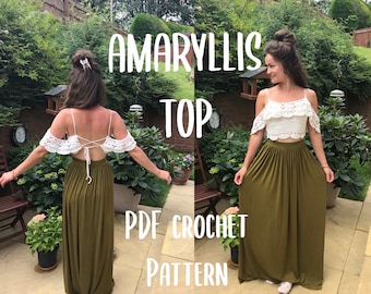 Haut Amaryllis - Patron au crochet PDF