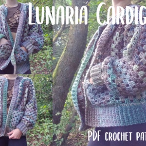 Lunaria Cardigan - PDF Crochet Pattern