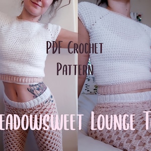 Meadowsweet Lounge Top - PDF Crochet Pattern (Instant Download)