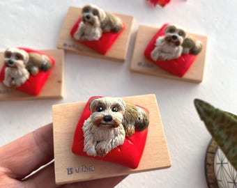 Personalisierte Hundefigur: Polymer Clay Haustier Gedenkstätte, Handgefertigtes Andenken