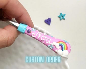 Personalisierter Babylöffel, Löffel mit Namen, Handgefertigtes Kinderlöffel Weihnachtsgeschenk