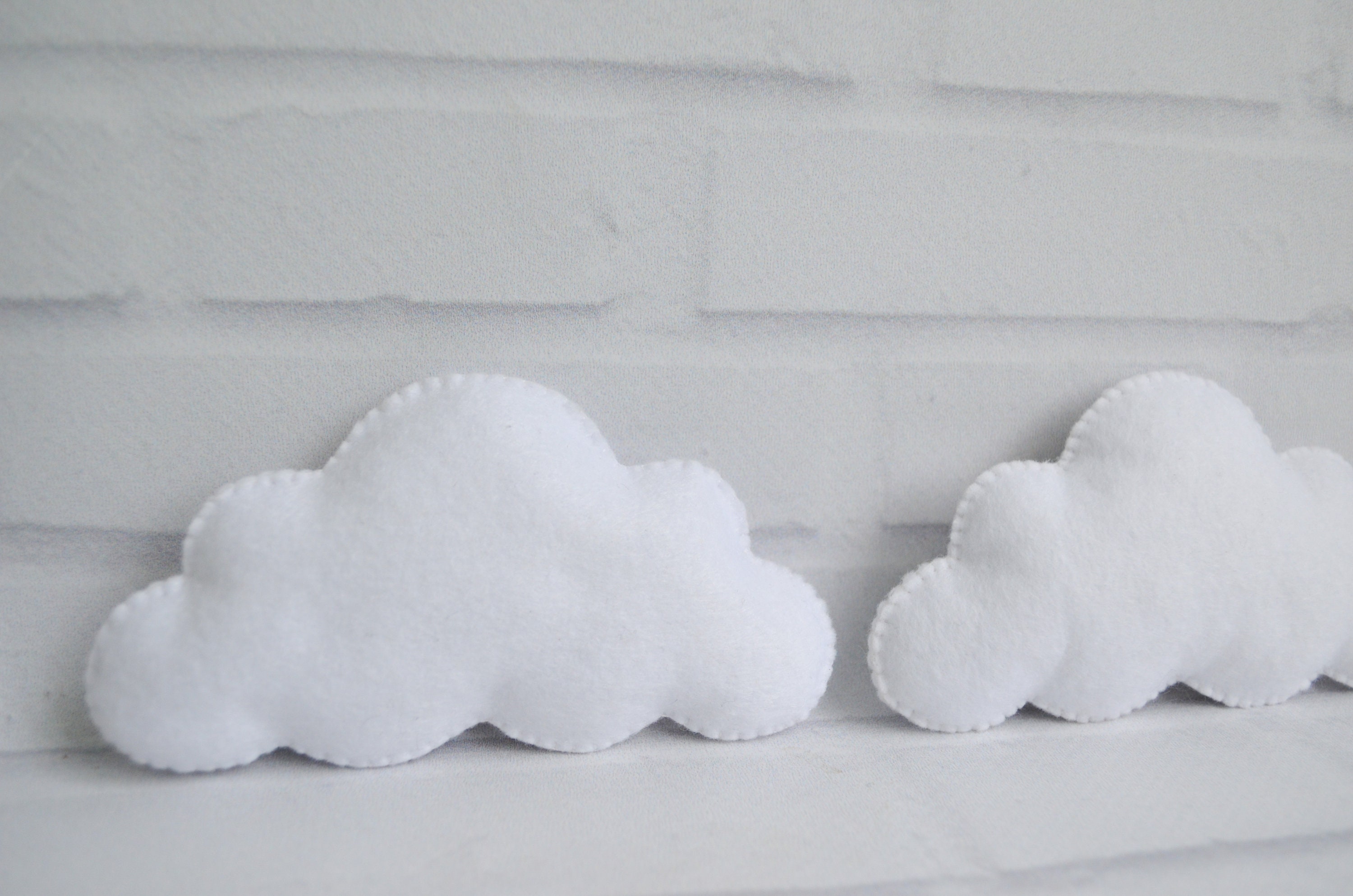Felt clouds Toys for baby mobile Nursery decoration Clouds Etsy
