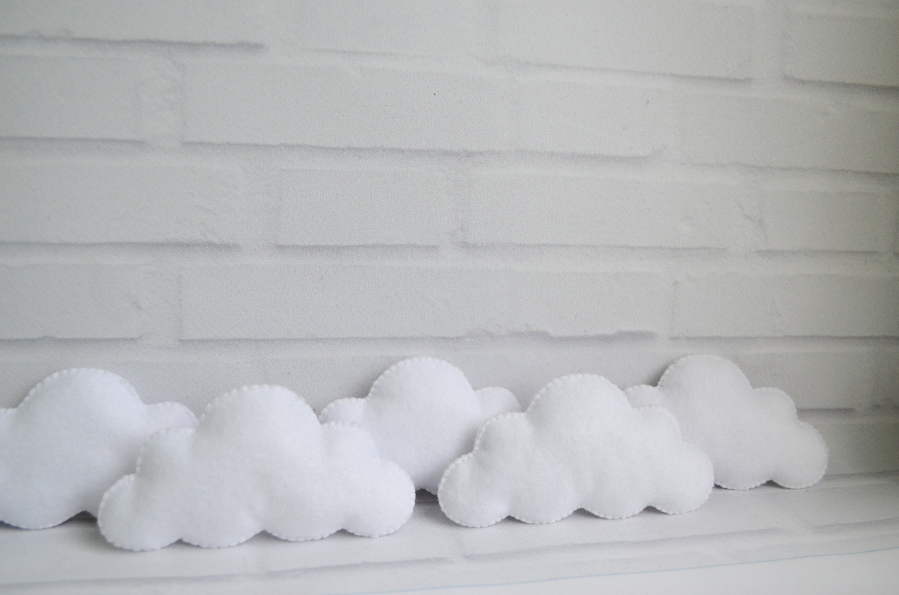 Felt clouds Toys for baby mobile Nursery decoration Clouds Etsy