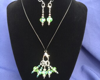 Gorgeous green stitch marker jewelry