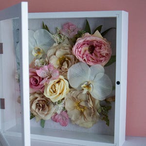 Wedding Bouquet Preservation | Flower Preservation | 3-D Shadowbox | Preserved Flowers