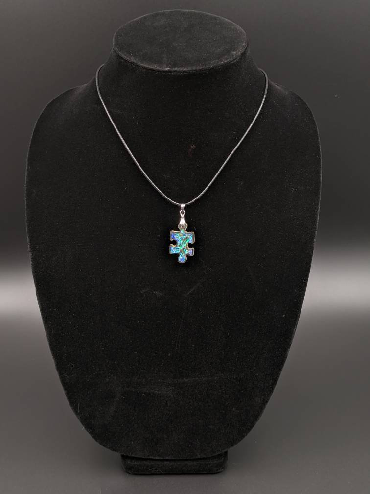 Snake shed puzzle necklace