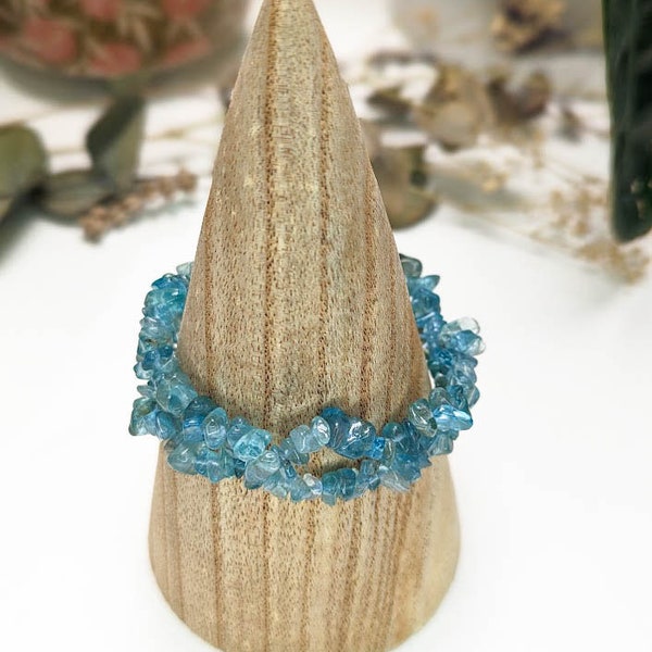 Bracelet en pierre naturelle - Apatite. Extra.