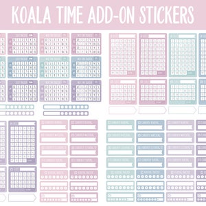 Koala Time Add-On Digital Stickers GoodNotes & iPad Trackers, Budget, Fitness, Health, Habits image 7