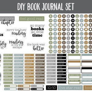 DIY Digital Book Journal + Sticker Set | Goodnotes, iPad & Android ...