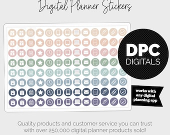 Starfall Icons Digital Planner Stickers | iPad & Android