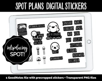 Digitale planning met spotstickers | iPad en Android | Spot, washi, stylus, kalender