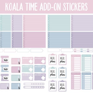 Koala Time Add-On Digital Stickers GoodNotes & iPad Trackers, Budget, Fitness, Health, Habits image 6