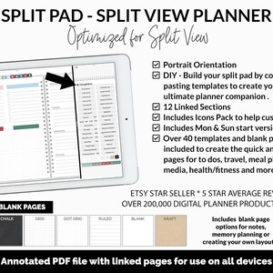 Split Pad | Split View Digital Planner | Merry Theme | Goodnotes & iPad ...