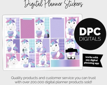 Stickers numériques Get Fit Dream | GoodNotes et iPad | Remise en forme, santé, soins personnels, entraînement