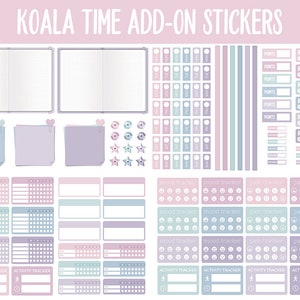 Koala Time Add-On Digital Stickers GoodNotes & iPad Trackers, Budget, Fitness, Health, Habits image 3