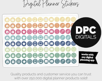 Oasis Icons Digital Planner Stickers | iPad & Android