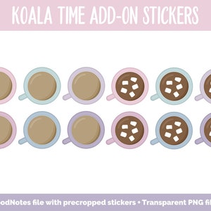 Koala Time Add-On Digital Stickers GoodNotes & iPad Trackers, Budget, Fitness, Health, Habits image 9