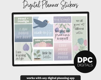 Quotes Vol. #03 Digital Planner Stickers | iPad & Android | Positive Sayings