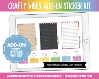Crafty Vibes Add-On Digital Planner Stickers