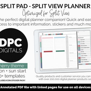 Split Pad | Split View Digital Planner | Merry Theme | Goodnotes & iPad ...