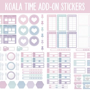 Koala Time Add-On Digital Stickers GoodNotes & iPad Trackers, Budget, Fitness, Health, Habits image 5