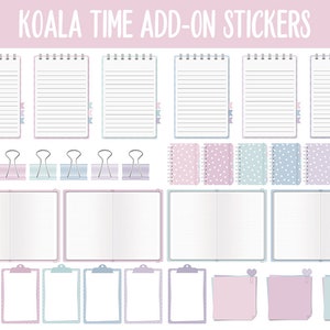 Koala Time Add-On Digital Stickers GoodNotes & iPad Trackers, Budget, Fitness, Health, Habits image 2