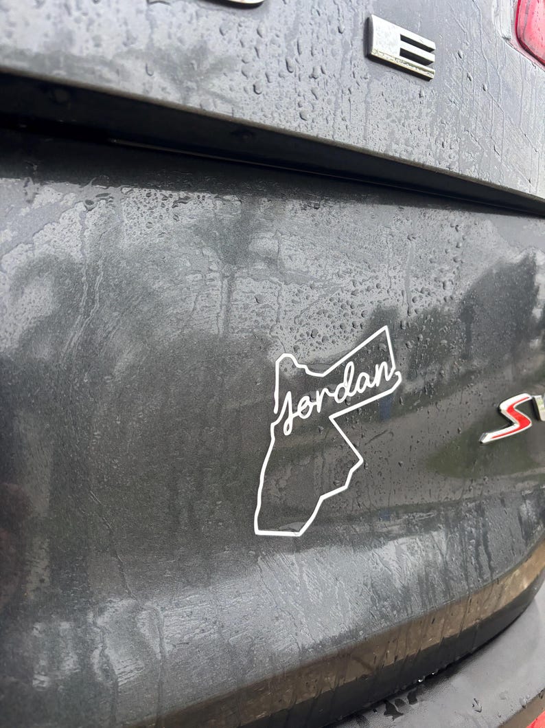 Jordan Sticker Sign Jordan Outline Car Sticker Decal - Etsy