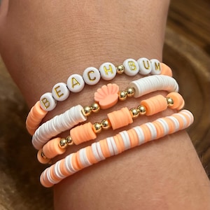 Personalized Name Bracelets-Custom Word Bracelets-Summer Bracelet Stack-Bracelets for Women-Personalized Gift