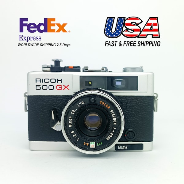 ricoh 500GX 35mm rangefinder Film camera 40mm F2.8 Lens