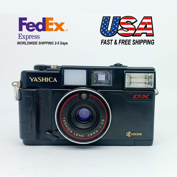 Yashica MF-2 Super Kyocera DX 35 mm Point-and-Shoot-Kamera 38 mm f/3,8 vollständig getestet