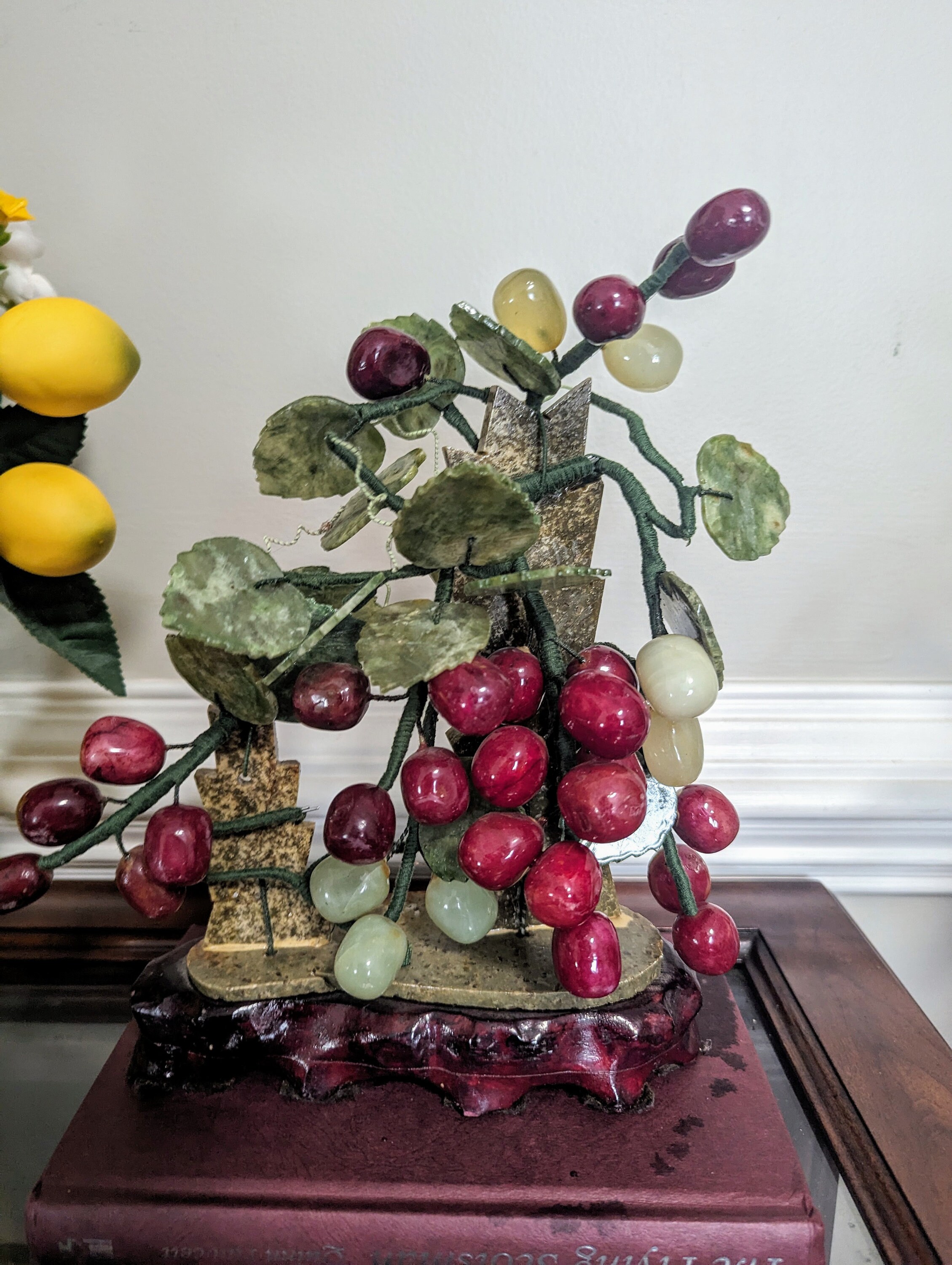 Mid Century Jade & Alabaster Grape Tree - Etsy