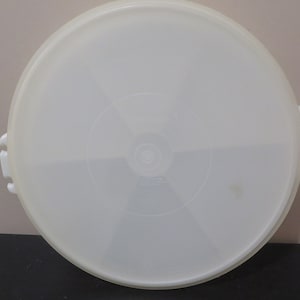 Vintage Tupperware Party Susan Divided Serving Tray & Lid