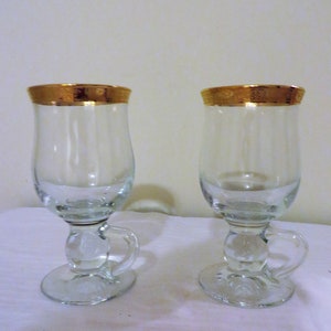 Waterford Lismore Irish Coffee Glasses Set of Two. IRELAND – BINCHEY'S LLC.